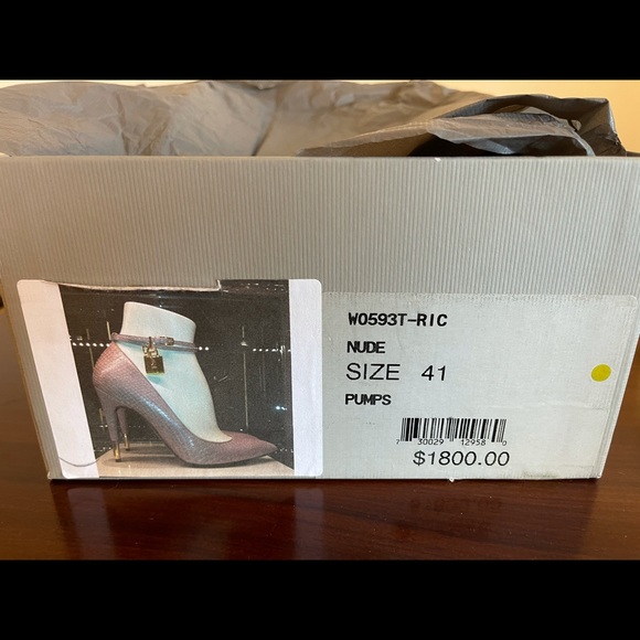 Tom Ford Python High Heel Pointed Toe Nude 39.5 - Picture 9 of 11